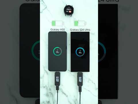 Samsung Galaxy A55 vs Galaxy S24 Ultra Charging Test! 🪫🔋