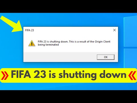 Fix fifa 23 is shutting down this is a result of the origin client being terminated