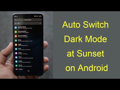 How to set Auto Switch to Dark Mode at Sunset on Android Phone?