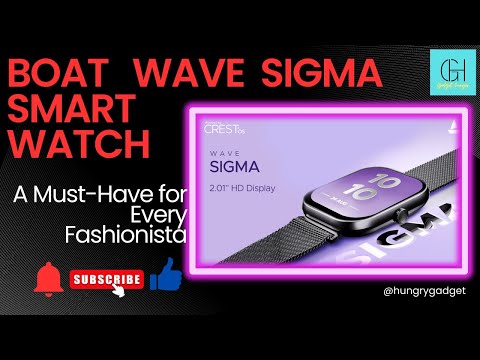 Boat Wave Sigma smartwatch #boat #wavesigma #wearabletech