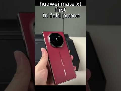 Huawei mate XT first tri fold phone unboxing . #latest three foldable screens .#review #shoetreel .