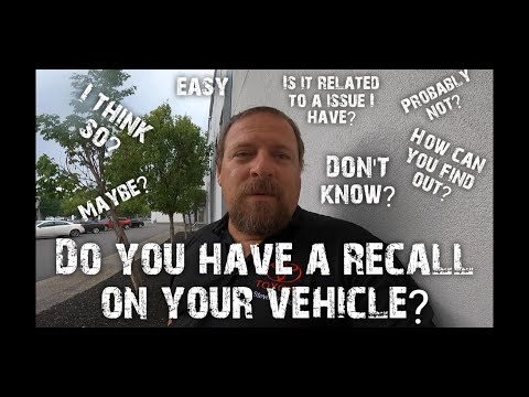 Do you have a recall on your vehicle?