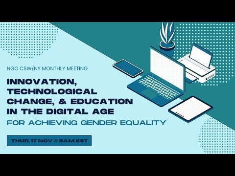 Innovation, Technological Change, and Education in the Digital Age for Achieving Gender Equality