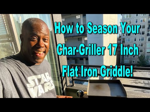 how to season your chargriller flat iron griddle