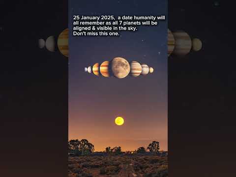 Rare Planetary Alignment 2025: Witness All 7 Planets Aligned on January 25!