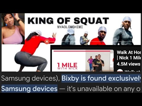 &quot;Grow Glutes Fast , Walk with Nick &amp; Unlocking BIXBY Feature on Samsung Galaxy Tutorial&quot;