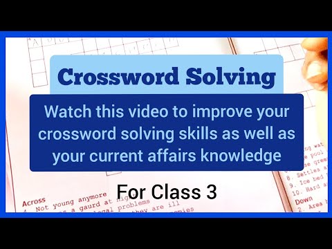 Fun Crossword Puzzle for 3rd Graders | Let&#039;s Solve Together!