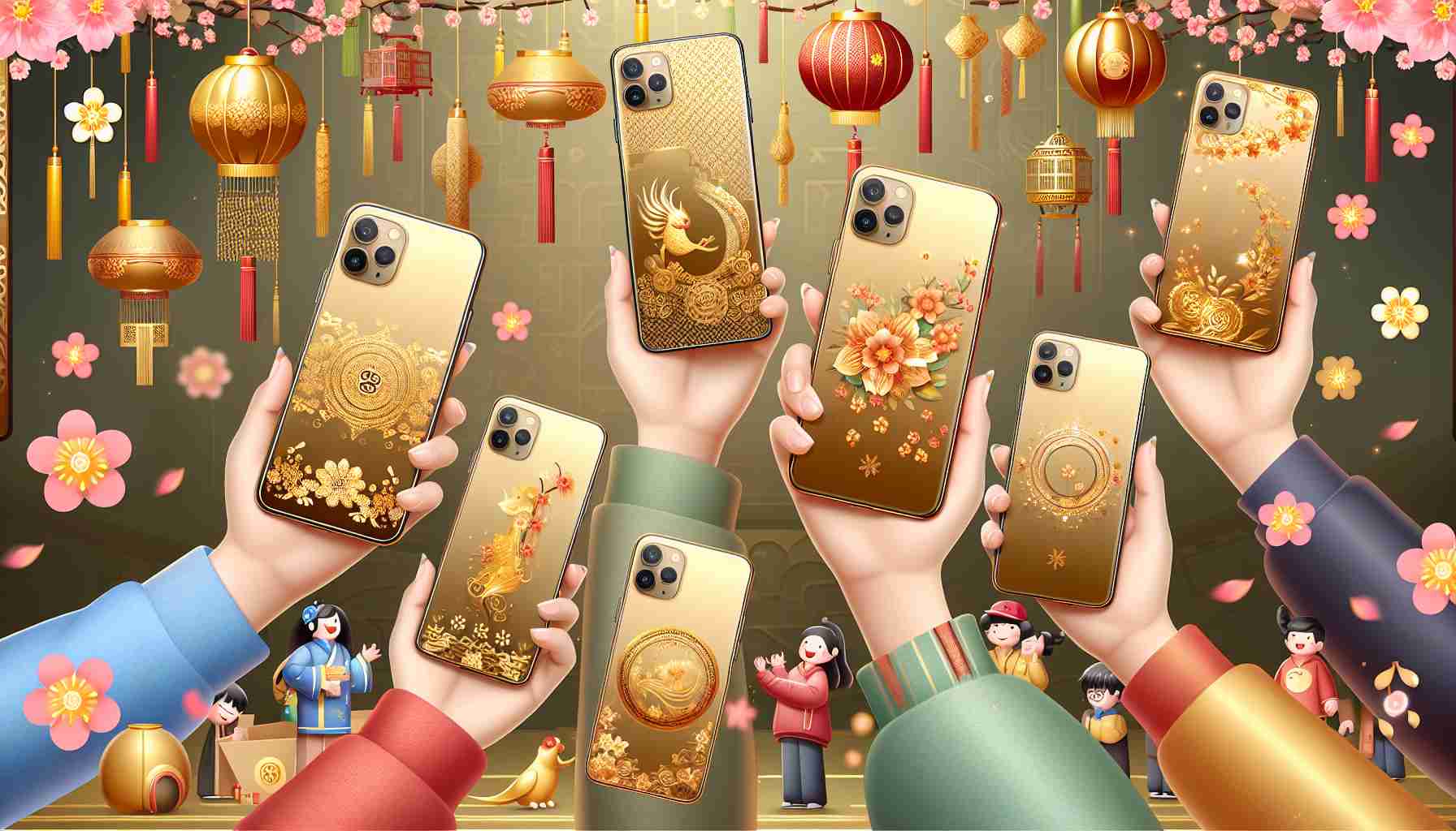 Why the Hottest Trend This Spring Festival is Gold Phone Stickers! 