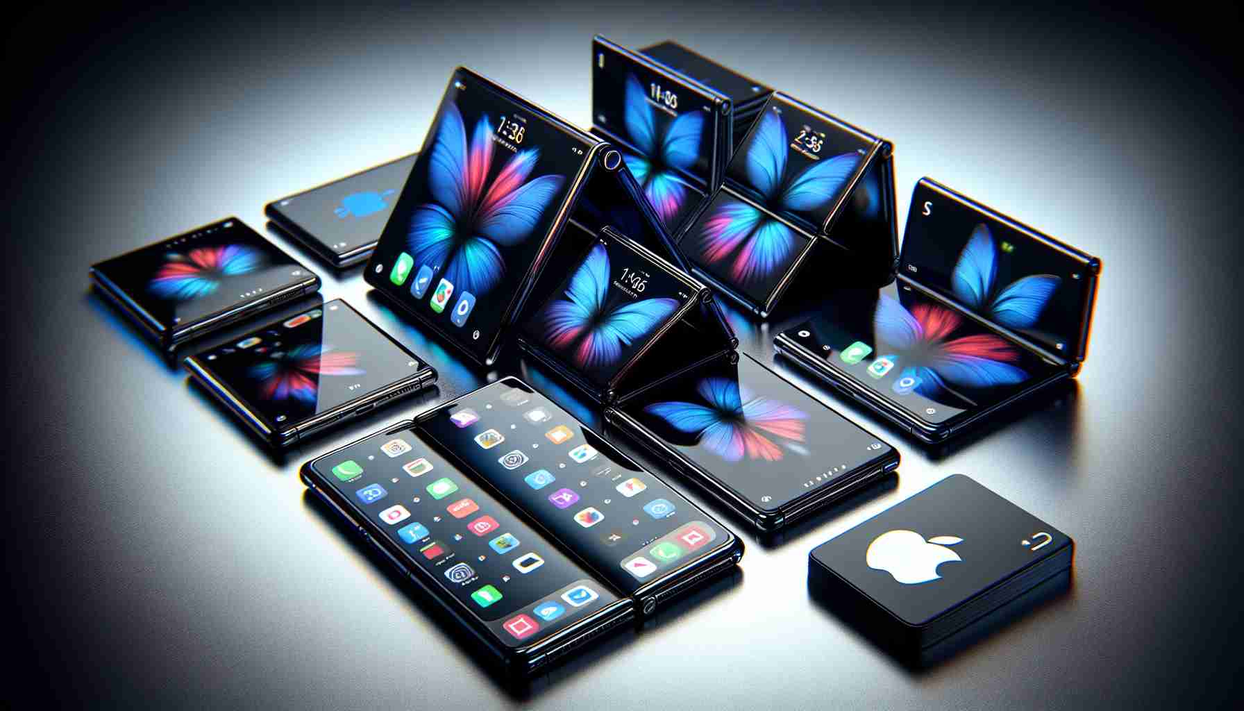 Foldable Phones Steal the Show, But Apple Plays the Waiting Game 