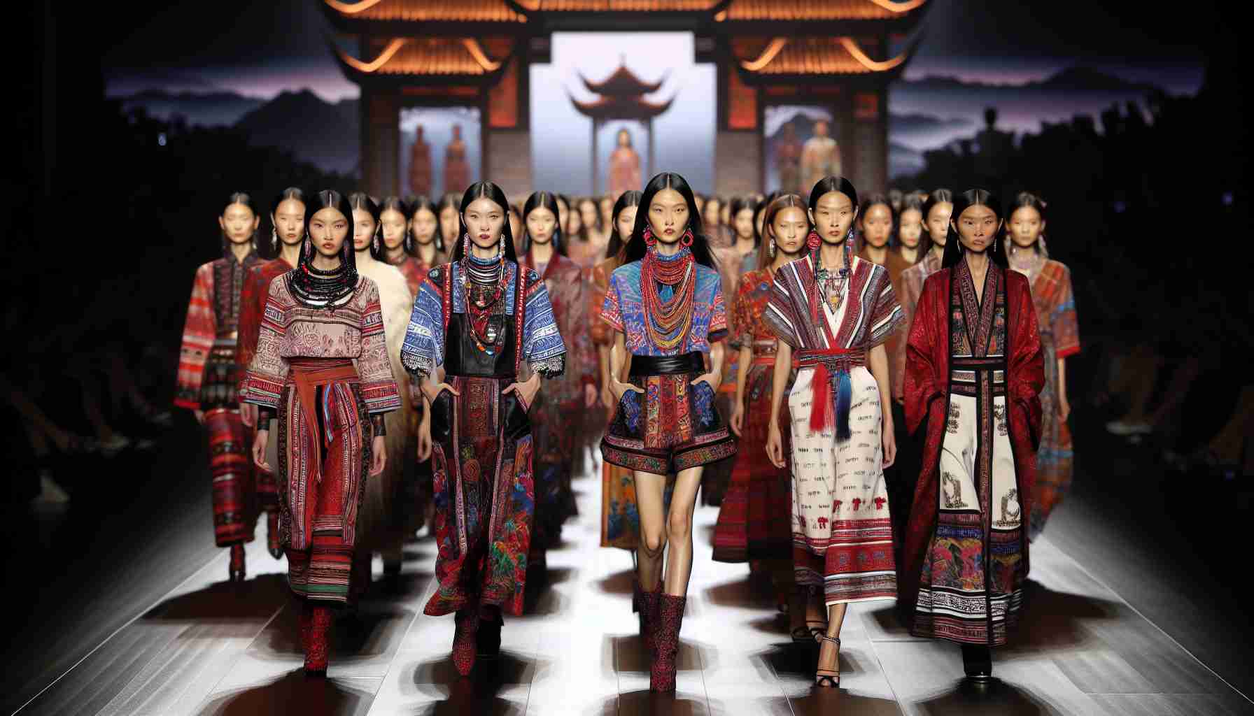 Experience the Vibrant Fusion of Tradition and Fashion at Guizhou's "Village T" runway! 