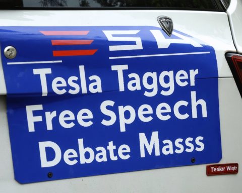 Sticker Scandal: Tesla Tagger Sparks Free Speech Debate in Massachusetts